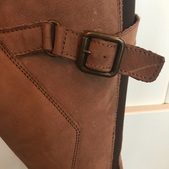 GUC Aldo Light Brown leather riding boots - Picture 4 of 7